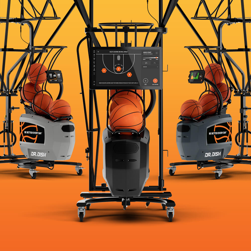 Dr. Dish Basketball Shooting Machines Model Lineup for Schools