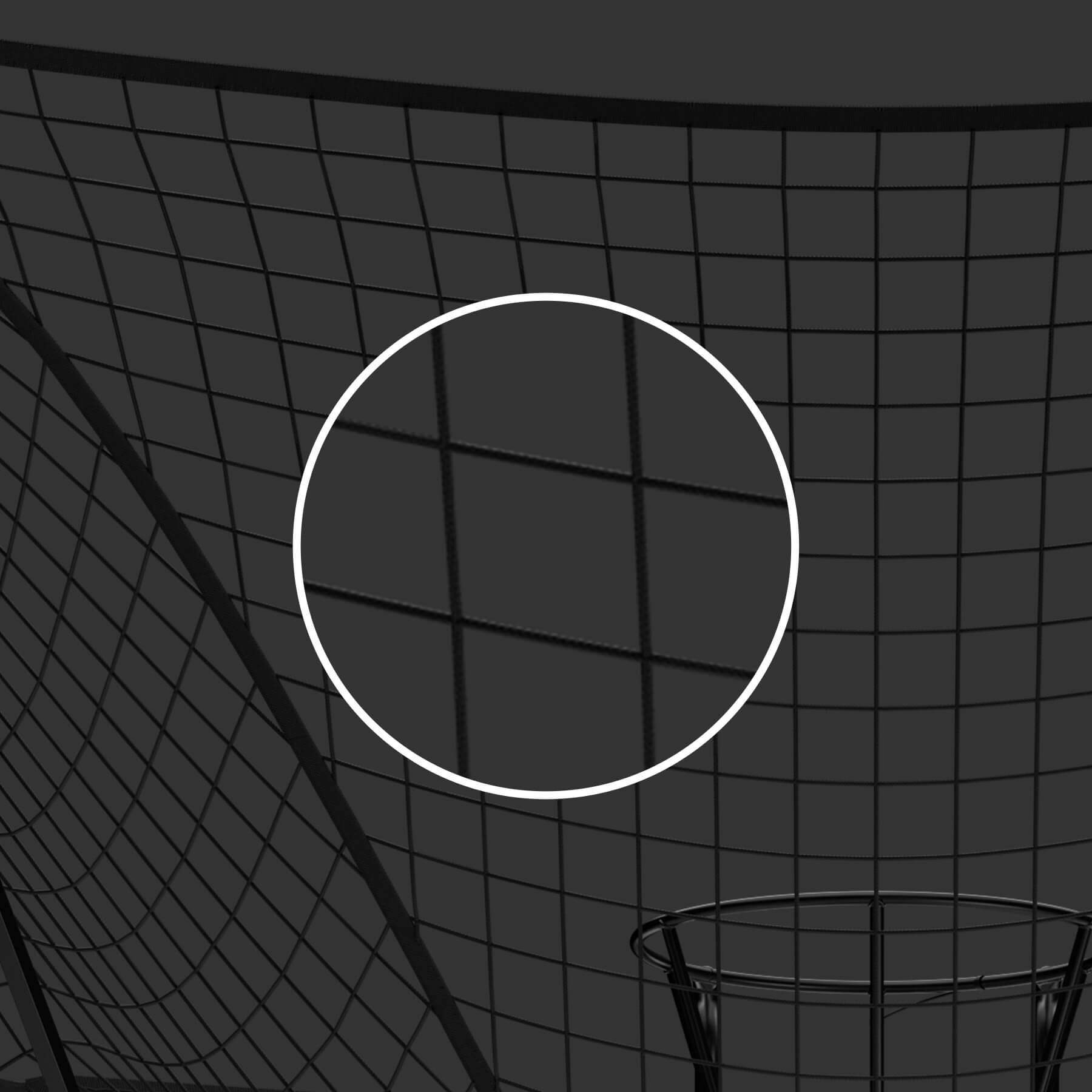 Glare Resistant Black Netting